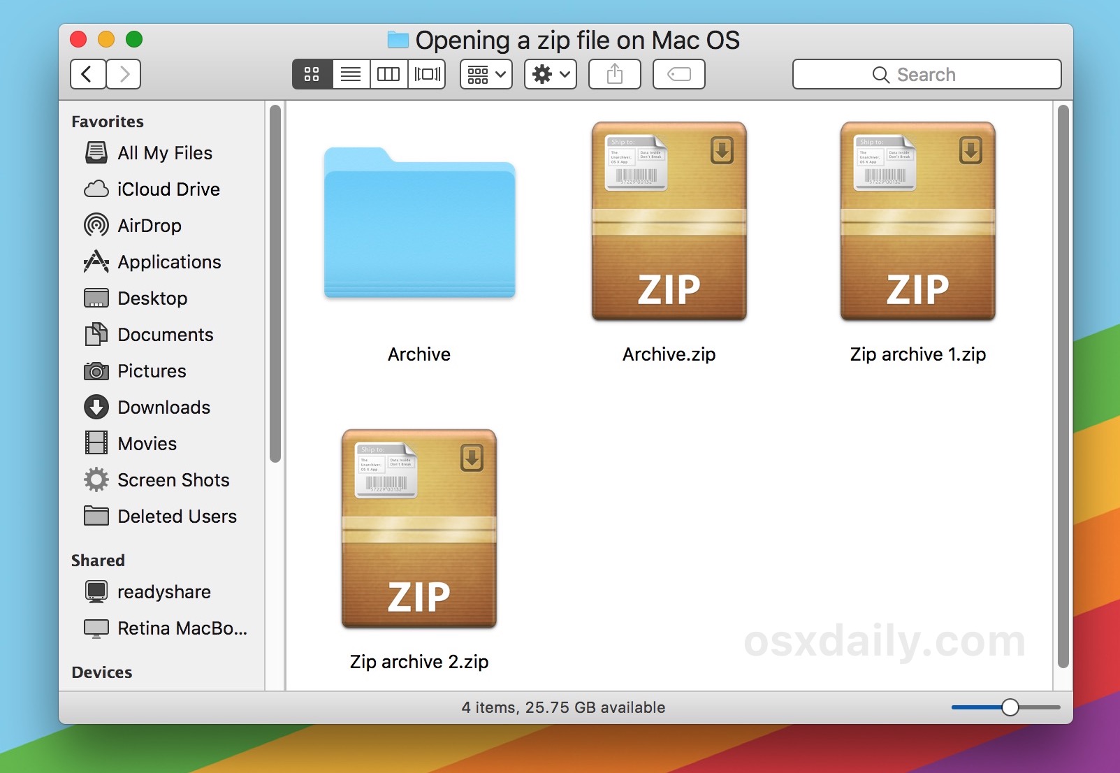 un zipping program for mac