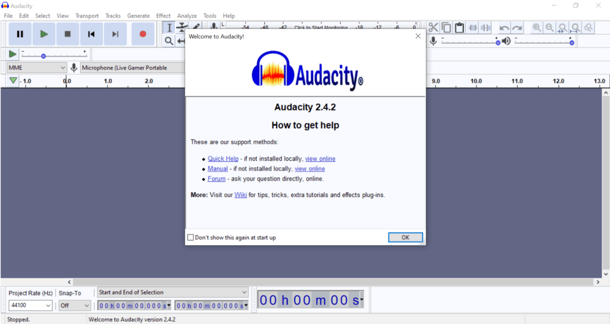 audacity for mac keep crashing